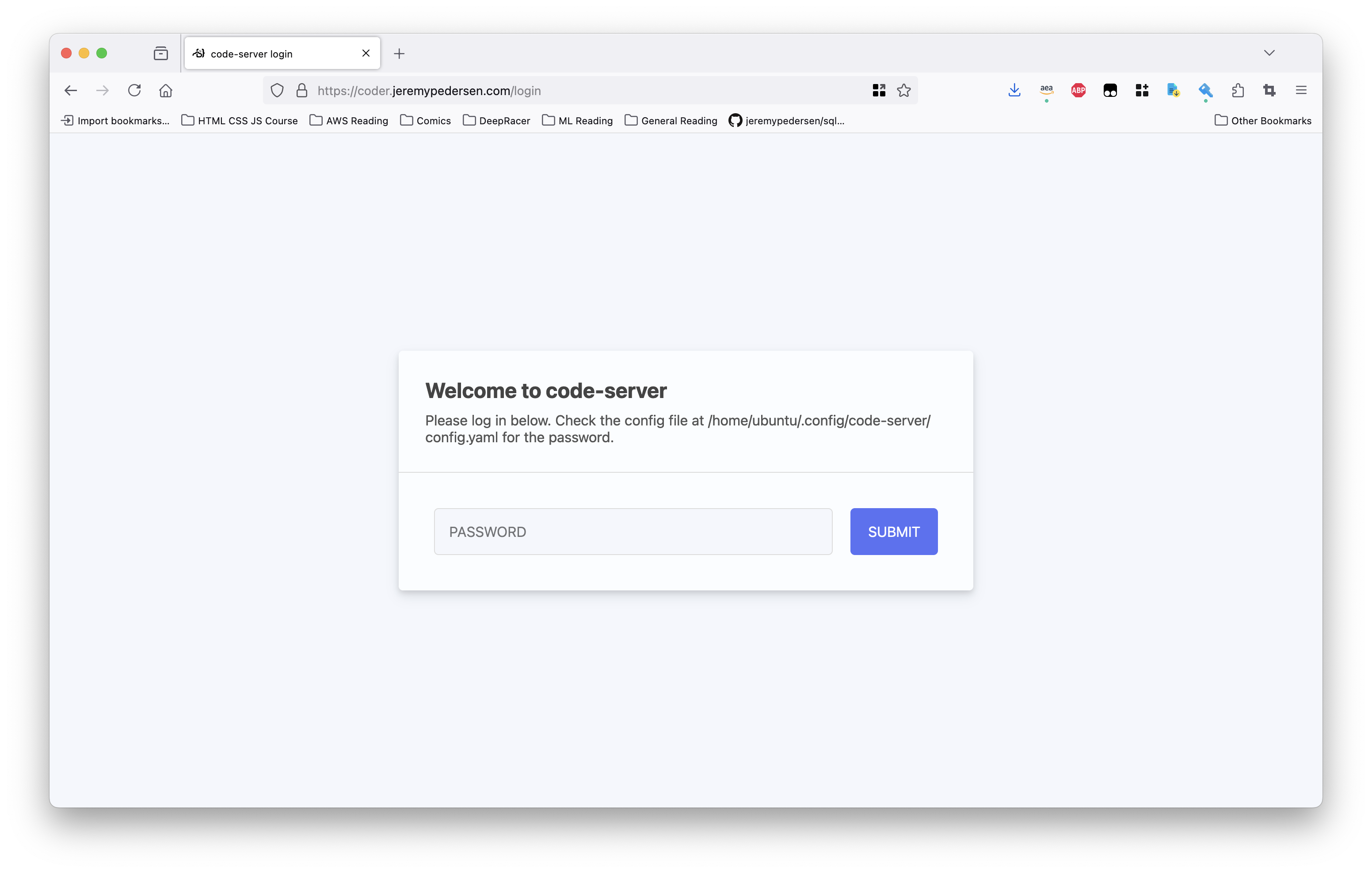 Coder homepage