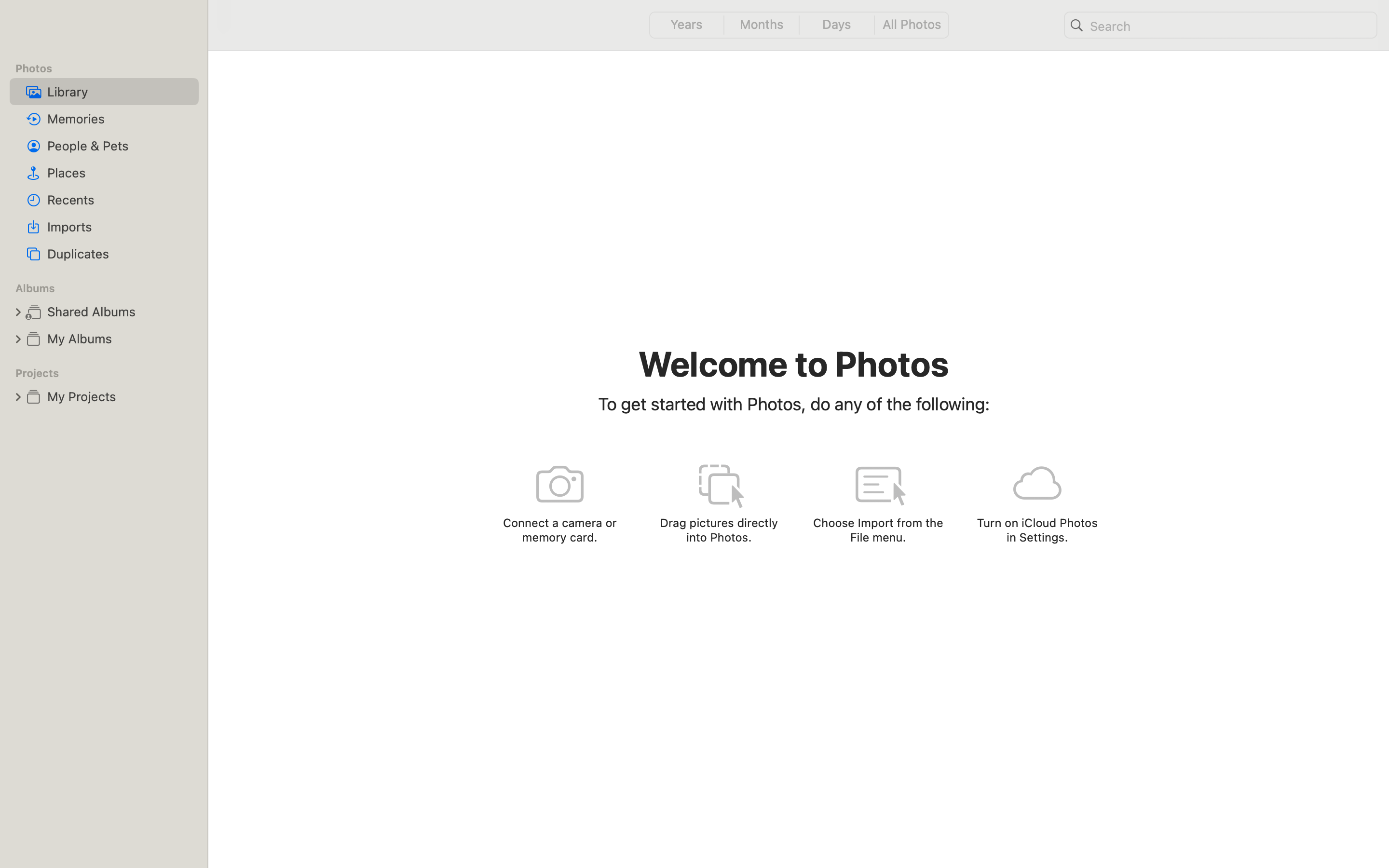 Working Photos app