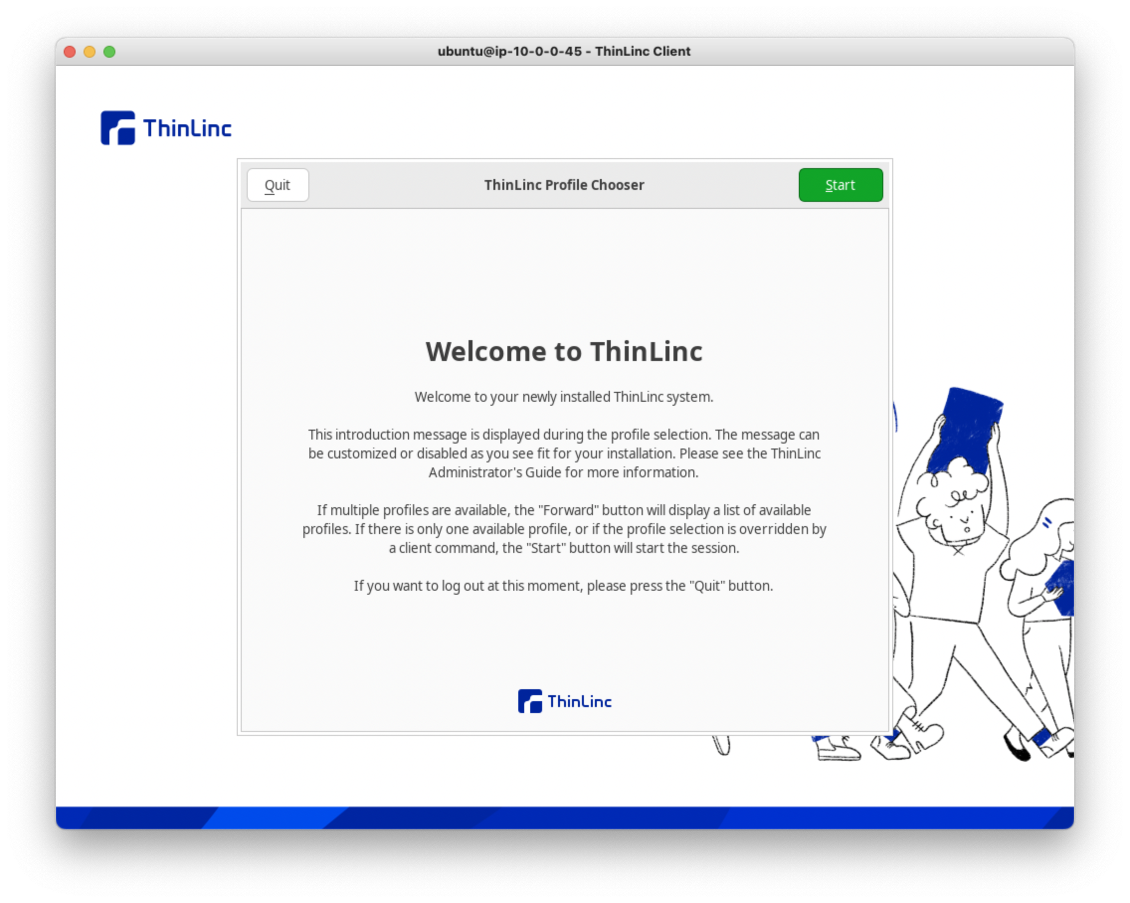 ThinLinc Client Startup